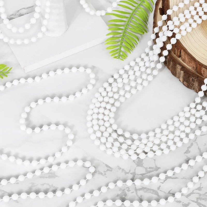 VLUV 36Pcs Beaded Necklace, Mardi Gras Beads Necklaces Accessories, 33 Inch Bead Costume for Women Man, Festival Parade Throw Supplies - Image 4